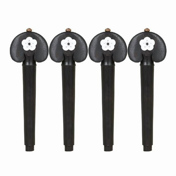 4Pcs Ebony Wood Cello Tuning Peg Tuner Musical Intruments Parts & Accessories