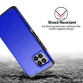 thumbnail image 6 of TJS for T-Mobile Revvl 7 Pro 5G Phone Case, with Tempered Glass Screen Protector, Dual Layer Hybrid Magnetic Support Shockproof Heavy Duty Cover (Blue), 6 of 7