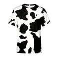 thumbnail image 6 of WERYOUNG Boys Girls Cow Print Shirt Crewneck Short Sleeve Graphic Tees Cute Casual Summer Vacation T Shirts For Kids Back To School Soft Top 2-3 Years, 6 of 6