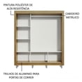 thumbnail image 5 of Ropero Closet Madesa Mônaco 3 Puertas Espejos y Pies Marrón, 5 of 5