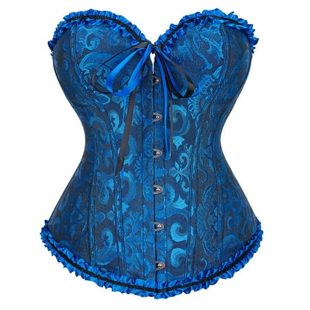 JOELY Corsets for Women White Black 12 Color Plus Size Corset Top Sexy Bustier Lingerie Waist Cincher Costume Tops  Size XS-6XL