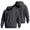 Dark Gray, variant on OIOLOYJM Mens Hoodies Casual Basic Oversized Drawstring Warm Athletic Hooded Sweatshirts Retro Classic Business Work Tops with Pocket Black L