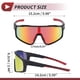 thumbnail image 4 of 1 Set de Gafas de Motociclismo Antideslumbrantes Tri-Acetato de Celulosa UV400 Gafas de Sol para Deportes al Aire Libre para Motocross, Moto de Tierra, ATV Lente Roja Marco Negro y Rojo, 4 of 6