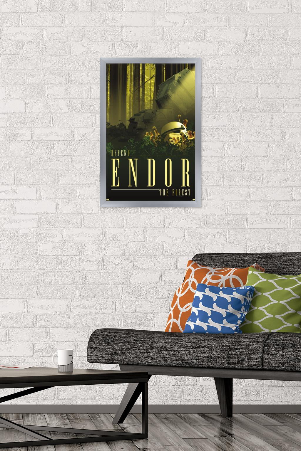 Star Wars: Endor - See the Forest by Russell Walks Wall Poster, 14.725" x 22.375" Framed