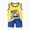 Yellow, variant on kaprioy Toddler Baby Boys Summer Outfits Short Sleeve Cartoon Print T-Shirt Tops & Shorts Sets 2Pcs Cute Baby Boys Cotton Summer Clothes For 1t 2t 3t 4t 5t 6t Baby Boys' Clothing Sets