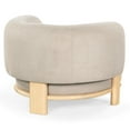 thumbnail image 6 of Safavieh Oscar Solid Wood Accent Chair in Light Brown / Natural, 6 of 12
