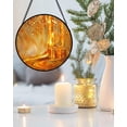 thumbnail image 3 of Stained Glass Window Hanging - Golden Ribbon Star Gift Suncatcher for Door Home Christmas Decoration Winter Sun Catcher Thanksgiving New Year Birthday Gift for Women Men Mom Grandma, 3 of 6