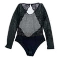 thumbnail image 1 of Body Secret Trasures para Dama de Mesh Manga Larga y Escote en Espalda de Encaje, con Broche en Entrepierna, Negro Talla CH, 1 of 4