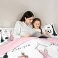 thumbnail image 5 of Manfei Fashion Pink Dress Bedding Comforter Set, Valentines Day Twin Comforter Sets, Teen Kid Child Female Girl Reversible Bedding Set, Super Cozy Room Decor, 2-Piece, 5 of 8