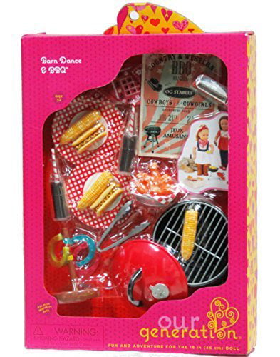 Our Generation 18-Inch Barn Dance and Bbq Accessory Set