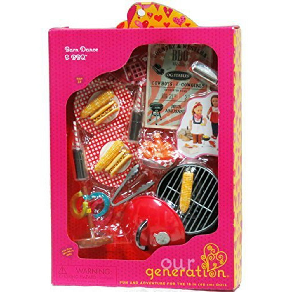 Our Generation Doll Barn Dance and BBQ Accessories Fits 18" Dolls