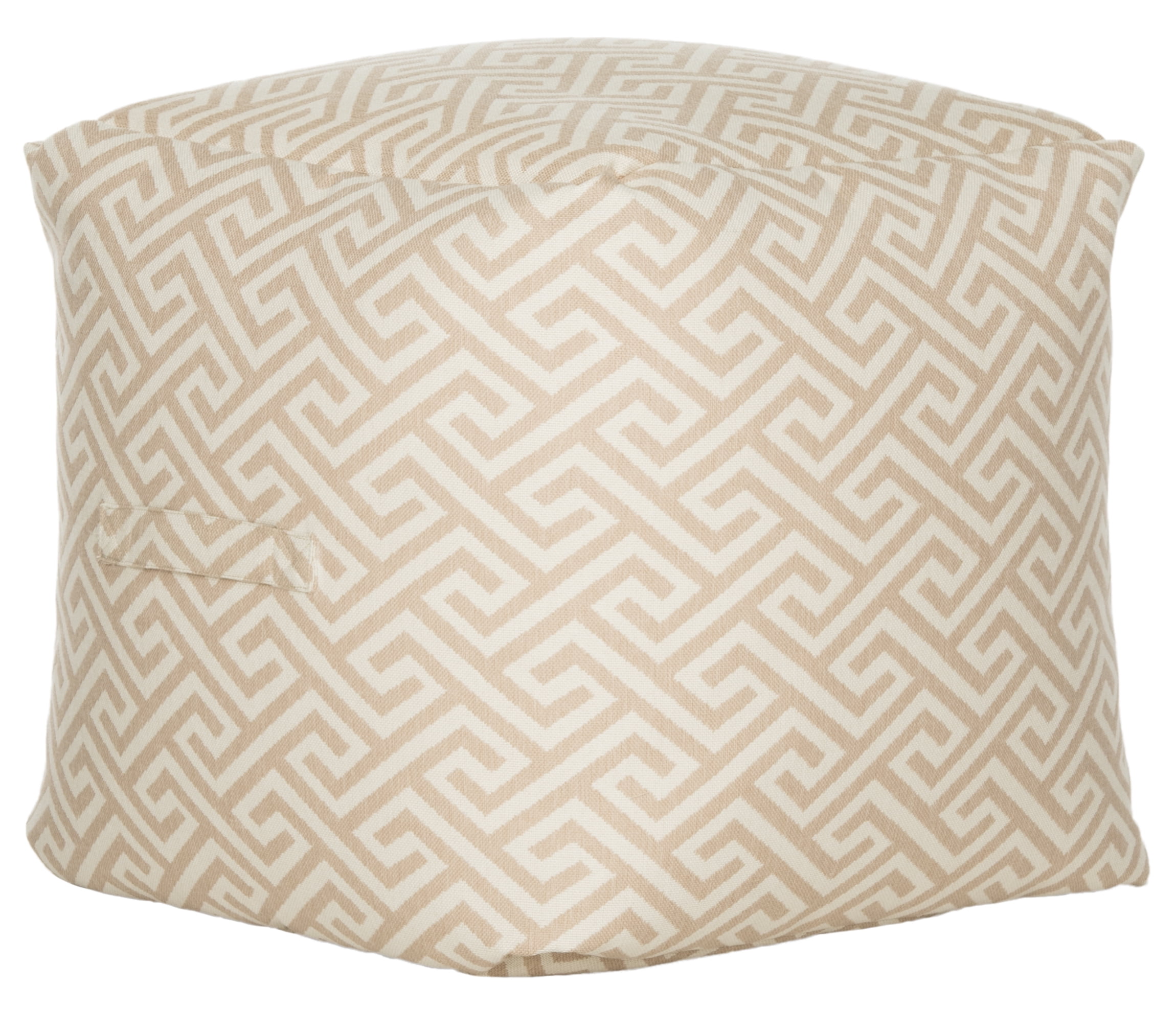 Better Homes and Gardens Greek Key Pouf