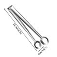 thumbnail image 4 of Pinzas de acero inoxidable para alimentos a la parrilla | Pinzas para barbacoa con bloqueo de borde dentado | Barbacoa al aire libre, Hornear, Pan, Bistec, Utensilios de cocina | Duradero, seguro, 4 of 6