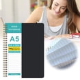 thumbnail image 2 of 8.38"x5.9" Spiral Journal Notebook for Women & Men, 140 Pages, College Ruled Hardcover Classic Notebooks for Work/Travel/College Writing Book Book Notes Journaling Book Physical Education, Black, 2 of 9