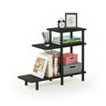 thumbnail image 4 of Furinno Turn-N-Tube 3-Tier Sofa Side Table, Espresso/Black, 4 of 6