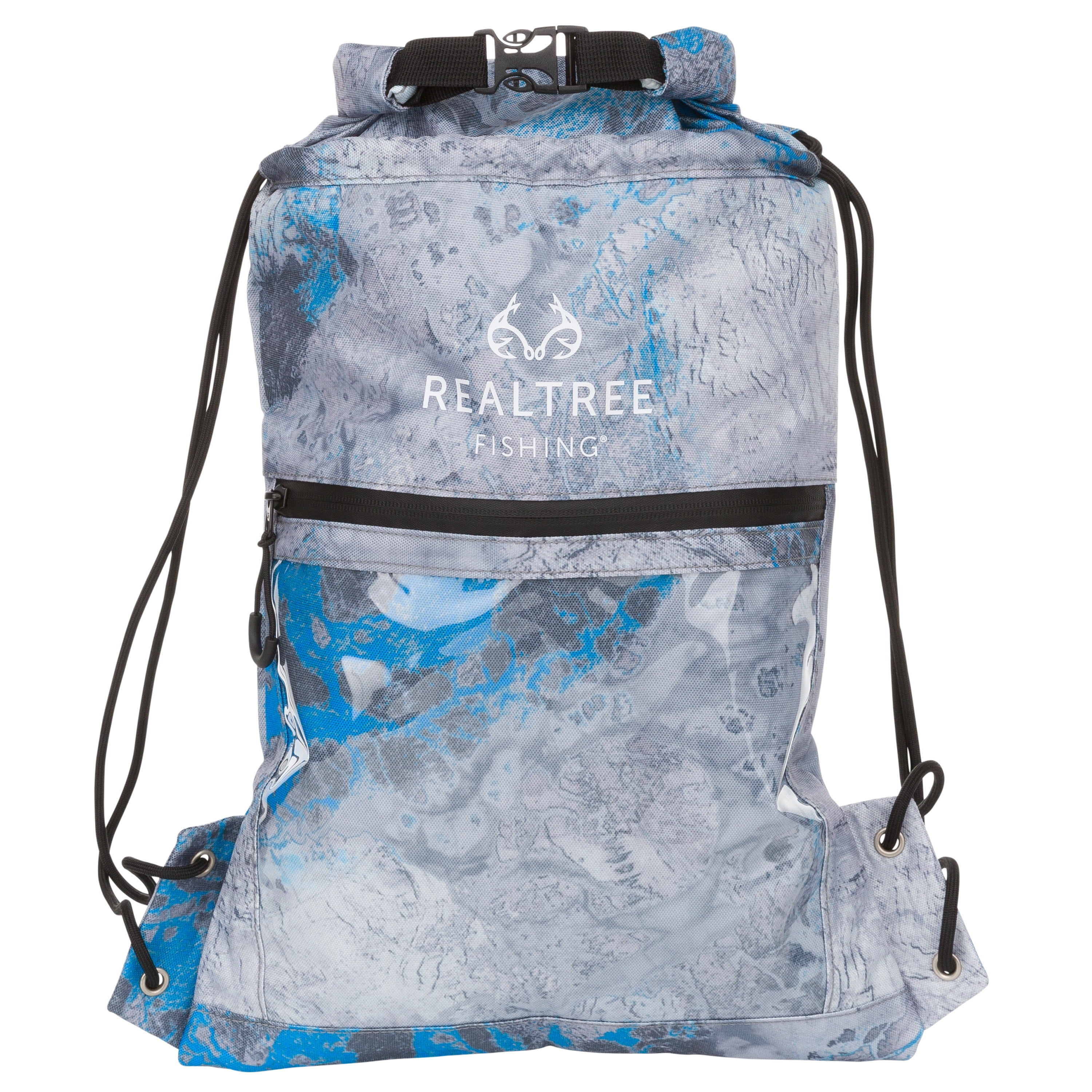 Realtree Wav3 Tahoe Blue Roll Top 10 L Cinch Dry Bag, Unisex, Gray,  Lightweight Waterproof