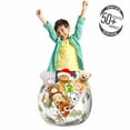 thumbnail image 3 of Tribal Storage Toy Bag Chair, Conceptual Sun Rain Cloud Trees and House Doodle Style Simplistic Print, Stuffed Animal Organizer Washable Bag, Small Size, Multicolor, by Ambesonne, 3 of 3