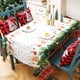 thumbnail image 1 of (180 x 150 cm) （Manteles rectangulares navideños, mantel navideño lavable, mantel navideño grande, mantel navideño para mesa de comedor para decoraciones de mesa navideñas ER, 1 of 5