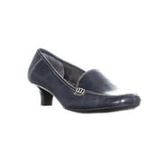 Womens Aerosoles Magical Power Square Toe Loafer Heels, Navy