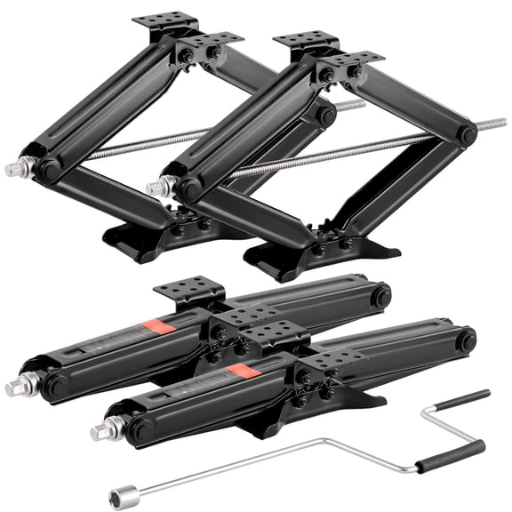 Dranite 5000 lb RV Scissor Jacks, Set of 4 Stabilizer Leveling Jacks for Trailers