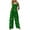 Green#1, variant on Women’s St. Patrick’s Day Green Clover Button Jumpsuit – Loose Fit Wide-Leg Romper with Pockets Pre-Shrunk Fabric S-2XL Sizes for Holiday Party or Casual Wear
