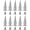 Silver, variant on 10Pcs 10x26MM Large Size Cone Spikes Punk Rivets Stud Screw Tree Shape Back Spikes for DIY Leather Shoes Jacket Craft Garment Bag(Blue)