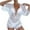 White-40, variant on Lopeceal Women’s 3 Piece Bikini Sets with Coverup Triangle Halter Sexy Swimsuit Sets with Sheer Mesh Bathing Suit Cover Ups