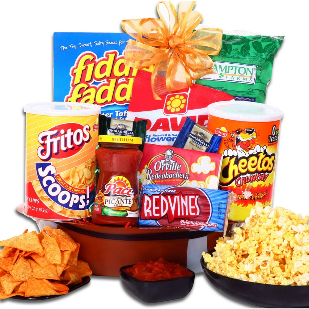 Alder Creek Football Party Snack Gift Basket, 10 pc