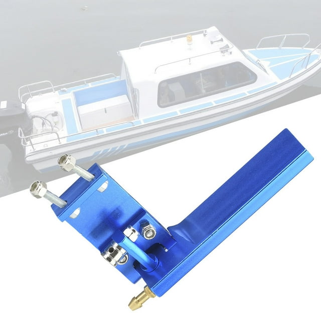 Timón De Aluminio Con Entrada De Recogida De Agua Para Barco Eléctrico De Carreras RC, Modelo Marino, 75mm