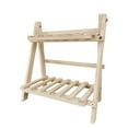 thumbnail image 2 of Multifunctional Wooden Plant Stand | Foldable Succulents & Flower Display Rack | 13.78x13.78x6.69 Inch Storage Shelf for Living Room Balcony Decor, 2 of 6