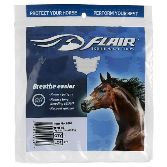 FlairĀ® Equine Nasal Strips Single Pack USA