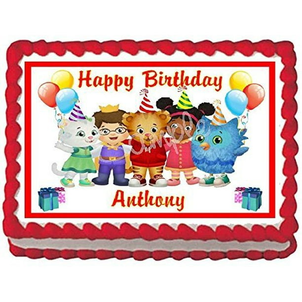 Daniel Tigers Neighborhood Edible Frosting Sheet Cake