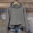 thumbnail image 7 of Tumotour Pullover Hoodies for Women Oversized Long Sleeve Zipper Hooded Sweatshirt Athletic Workout Top Blouses, 7 of 7