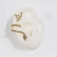thumbnail image 3 of CNKOO 1 Set of Earring Snake-shaped Rhinestone Ladies Earrings Simple Delicate Gift for Her, 3 of 7