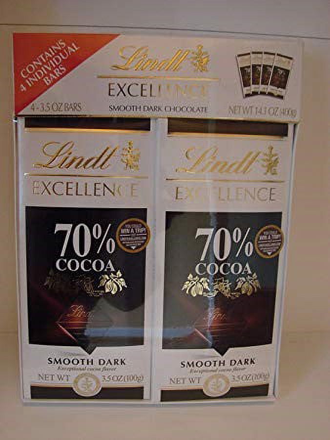 Lindt Excellence Sea Salt Dark Chocolate Bar, 4 ct./3.5 oz.