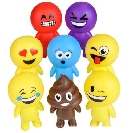 smiling emoji figures package of 12 walmart com emoji figures
