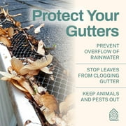 Home Intuition Gutter Guard Plastic Mesh Guards 6 Wide 20' Long (Single)
