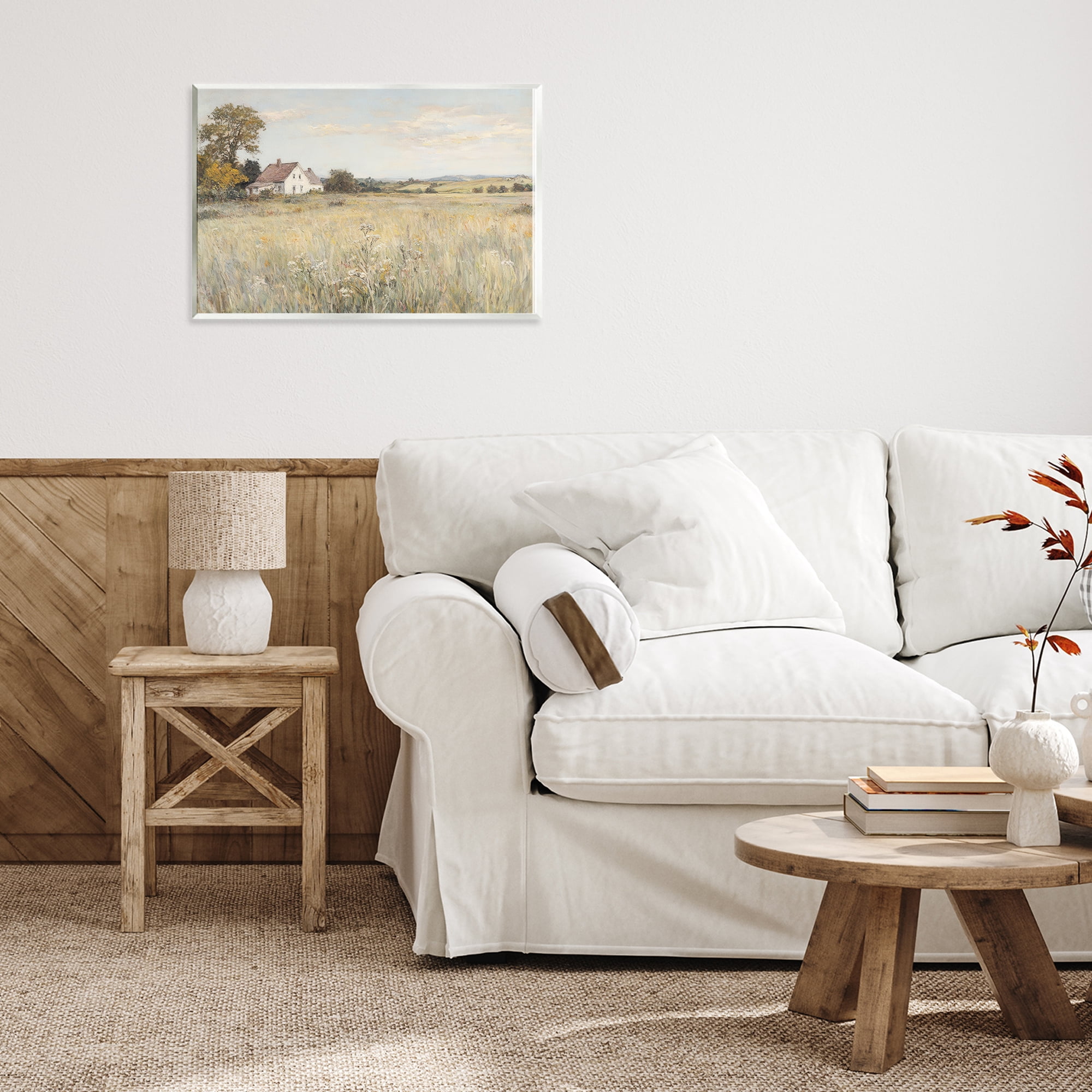 Stupell Industries Country Living in Golden Meadow Wall Plaque Art, design by Petal Prints Design