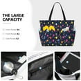 thumbnail image 5 of Yiaed Colored Balloons Print Large Capacity Beach Travel Bag - Waterproof Zipper Vacation Tote for Sandproof Storage, and Camping, 5 of 5
