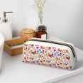 thumbnail image 7 of Uemuo Cute Butterfly Flowers Printed Leather Pencil Case, Pencil Pouch, Portable Pencil Bag, Pen Case for& Office, 7 of 7