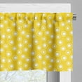 thumbnail image 5 of Ambesonne Yellow and White Valance & Curtain, Round Spots, 55"x30", Yellow and White, 5 of 6
