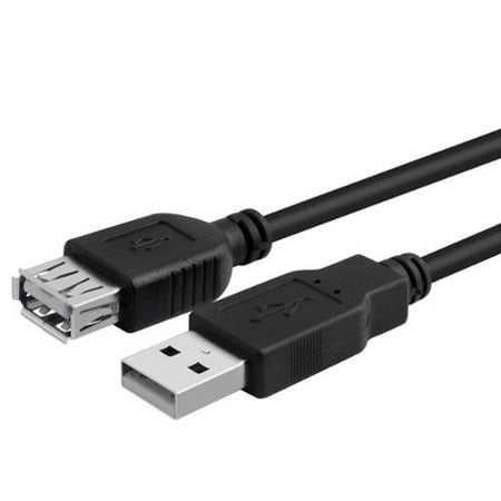 - Insten 25' ft USB 2.0 Type A to A Extension Cable Male to Female - Black