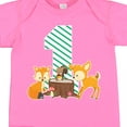 thumbnail image 4 of Inktastic One Years Old with Woodland Animals Boys or Girls Baby Bodysuit, 4 of 5