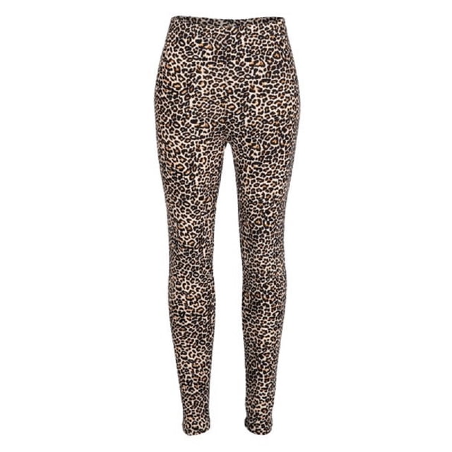2Chique Boutique Leggings pour Femmes à Imprimé Léopard Peau de Pêche