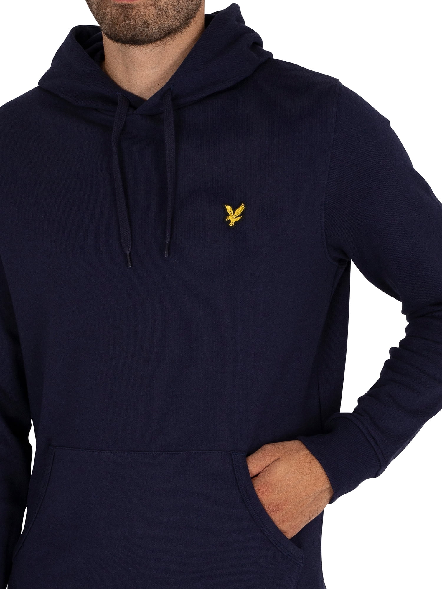 Lyle Scott Logo Pullover Hoodie Blue Walmart