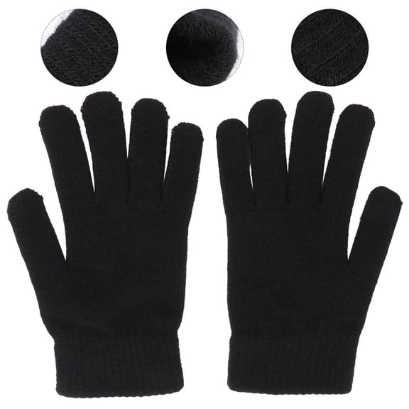 Homoyoyo Women’s Full Finger Knit Gloves 1 Pair Warm Winter Outdoor Sports Accessories