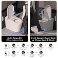 thumbnail image 3 of EPLO Bidet de Toilette Intelligent avec Réservoir Intégré, avec Système de Rinçage à Faible Bruit, Couvercle à Ouverture/fermeture Automatiques, Rinçage Automatique/double Rinçage, Rinçage Occultant, Fonctionnement par Capteur de Pied, 3 of 10