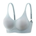 thumbnail image 2 of Tsesme Bras for Women Comfortable Wireless Full Cup Back Closure Jelly Smoothing Bra Support and Lift Bra, 2 of 7