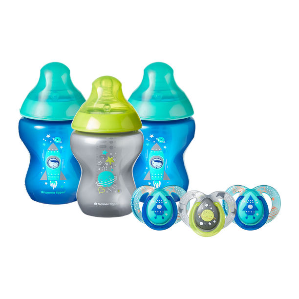 Tommee Tippee Closer to Nature Go Gift Set, Boy – 3x 9oz Baby Bottles & 3x 6-18mo Pacifiers - Walmart.com