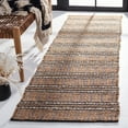 thumbnail image 2 of SAFAVIEH Natural Fiber Petra Striped Runner Rug, Black/Natural, 2'3" x 8', 2 of 8